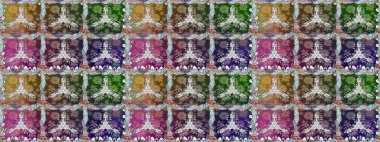 Şirin çiçek elementleri. Gri ve nötr renkte çiçekler. Raster illüstrasyonu. Kusursuz..