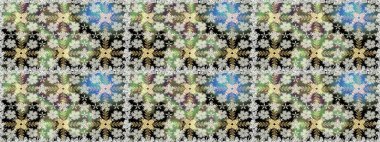 Tarafsız ve gri renklerde geleneksel halk çiçekleri. Tekstil tasarımı için. Çiçeksiz desenli nakış işlemeli gelincikler ve vadi zambaklarıyla.