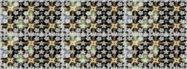 Raster Hip kumaş deseni. Kusursuz Vintage Çiçek Deseni.