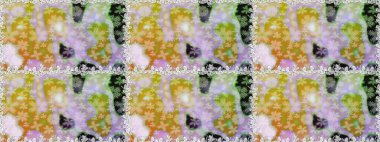 Küçük çiçekteki sevimli çiçek deseni. Raster illüstrasyonu. Tarafsız ve gri renkte çiçekler.