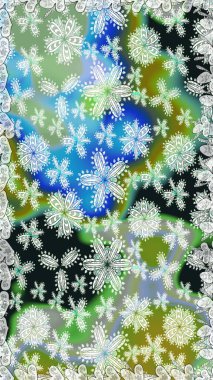 1950-1960 motifleri. Çiçekli ipek eşarp. El çizimi çiçek unsurları olan soyut, dikişsiz raster deseni. Tarafsız ve gri, tarafsız ve gri. Retro tekstil tasarım koleksiyonu.