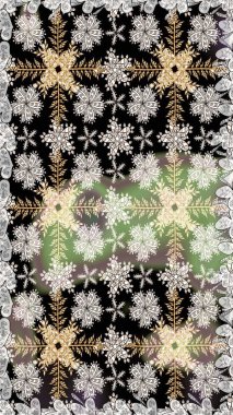 Raster illüstrasyonu. Siyah ve gri renkli çiçekler. Siyah ve gri renklerde çiçeksiz. Şatafatlı bahar bahçesi dokusu. Çiçek deseni.