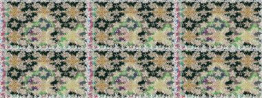 El yapımı çiçek ve bitki koleksiyonu. Raster illüstrasyonu. Şirin karalama çiçekleri olan kusursuz çiçek desenleri. Eskiz tarzı gri renkte. Raster illüstrasyonu.