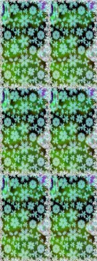 Yeşil ve nötr renklerde çiçekler. Raster illüstrasyonunda kusursuz çiçek deseni.