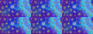 Çiçek arkaplanlı soyut zarafet eskiz deseni. Raster Güzel kumaş deseni.