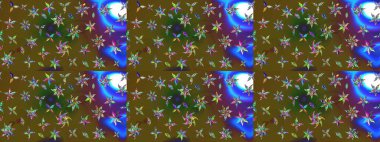 Raster illüstrasyonundaki çiçek desenli çizim. Renkli çiçekler. Renkli Bahar Teması eskiz kalıbı. Düz Çiçek Elementleri Tasarımı.