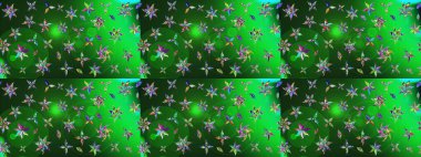 Çiçek süslemeli çizim deseni. Renkli çiçekler. Raster illüstrasyonu.