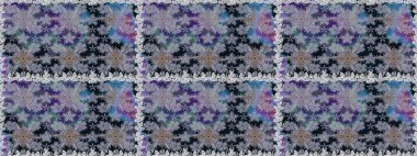 Sevimli çiçek raster deseni. Düz Çiçek Elementleri Tasarımı. Gri ve nötr renkte çiçekler. Renkli Yaz Temalı Kusursuz Arkaplan.