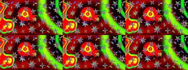 Raster illüstrasyonu. Küçük çiçekli şirin bir desen. Çiçek ve yapraklı çiçek deseni.