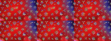 Çiçek deseni. Raster güzel kumaş deseni çiziyor. Renkli Bahar Teması eskiz kalıbı. Düz Çiçek Elementleri Tasarımı.