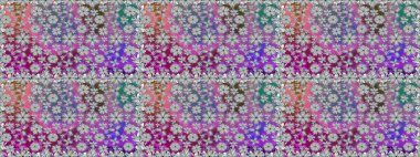 Renkli Bahar Temalı Kusursuz Arkaplan. Güzel çiçek deseni. Düz Çiçek Elementleri Tasarımı. Gri renkli çiçekler.