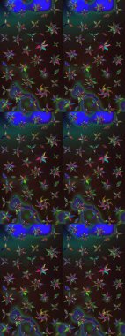 Çiçekli ipek eşarp. El çizimi çiçek unsurları olan soyut çizim raster deseni. 1950-1960 motifleri. Gri ve kahverengi üzerine gri ve kahverengi. Retro tekstil tasarım koleksiyonu.