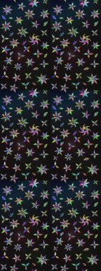 Renkli Bahar Teması eskiz kalıbı. Raster güzel kumaş deseni çiziyor. Düz Çiçek Elementleri Tasarımı. Çiçek deseni.