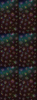 Gri ve kahverengi renkli çiçekler. Çiçek desenli çizim. Raster illüstrasyonu. Raster illüstrasyonu. Asya tekstil tarzında.