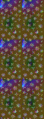 Raster deseni. Çiçekli çiçek deseni, suluboya. Süslü kumaş deseni.