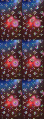 Kahverengi ve mor renkler üzerine çiçek desenli eskiz, el çizimi papatyalar, papatyalar. Tekrarlayan çiçek arkaplanı, zarif kahverengi ve mor çiçek duvar kağıdı.