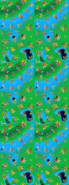 Robot resim. Küçük çiçekteki sevimli çiçek deseni. Raster illüstrasyonu.