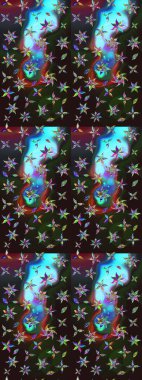 Doğal kozmetik ürünleri, parfüm, çiçekçi dükkanı için bahar ihalesi tasarımı. Lale çiçekli Raster eskiz deseni. Karşılama ya da düğün geçmişi olarak kullanılabilir. Paket kağıdı için en iyisi..