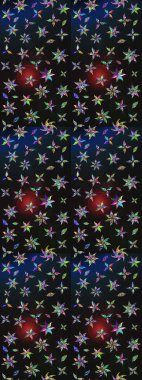 Tropik çiçekler. Gömlek, arka plan modelini çiz. Renkli çiçekler.