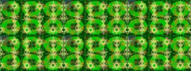 Grafiksel element dekorasyonu. Raster skeci. Kar Tanesi Mozaik ikonu. Siluet kar tanesi işareti izole edilmiş yeşil, sarı ve kahverengi renkler. Düz dizayn. Sembol kışı, donmuş, Noel, yeni yıl tatili.