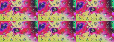 Çizim kalıbı. Organik motif arka planı. Ultraviyole kumaş deseni. Raster illüstrasyonu.