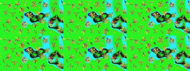 Çiçekli çiçek deseni, suluboya. Renkli çiçekler. Renkli Bahar Teması eskiz kalıbı. Düz Çiçek Elementleri Tasarımı. Raster illüstrasyonu.