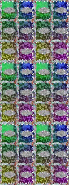 Raster deseni. - Yeşil çiçekler. Küçük çiçekte güzel bir desen var. Çiçek arkaplan. Çiçek kompozisyonu. Çiçek kolajı. Doğa.