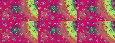 Mor ve pembe renkte çiçekler. Doodle tarzı. Elle çizilmiş sonbahar çiçeği deseni. Renkli morumsu ve pembe çizim desenli. Tekstil ve kapak tasarımı için mükemmel.