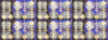 Arka plan üzerinde izole soyut kar taneleri ile düz tasarım. Snowflakes desen. Raster resim. Kar tanesi süs desen. Kar taneleri arka plan.