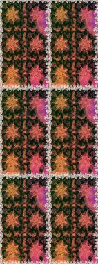 Şık bir grafik desen. Kahverengi ve bej renklerde altın elementler. Kusursuz raster arka plan. Çiçek deseni. Duvar kâğıdı barok, İspanyol kumaşı.