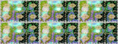 Kahverengi ve bej renklerde altın elementler. Kusursuz raster arka plan. Duvar kâğıdı barok, İspanyol kumaşı. Çiçek deseni. Şekil grafik deseni.