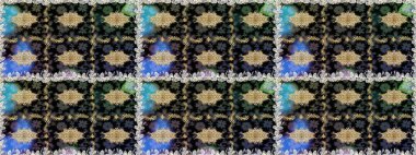 Şık bir grafik desen. Kusursuz raster arka plan. Duvar kâğıdı barok, İspanyol kumaşı. Çiçek deseni. Kahverengi ve bej renklerdeki altın elementler.