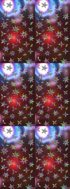 Çiçek deseni. Raster illüstrasyonu. Flower eskiz arka planı. Şatafatlı bahar bahçesi dokusu.