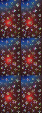 Nazik, sevimli çiçek arkaplanı. Kahverengi ve mor renkli çiçekler. Raster çiçek desenli ve çiçekli..