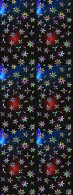 Çiçekli çiçek deseni, suluboya. Raster deseni. Küçük çiçekte güzel bir çiçek deseni..