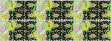 Kusursuz raster arka plan. Kahverengi ve bej renklerde altın elementler. Duvar kâğıdı barok, İspanyol kumaşı. Şık bir grafik desen. Çiçek deseni.