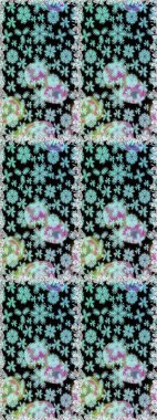 Doğa. Çiçek kompozisyonu. Raster deseni. Çiçek arkaplan. Çiçek kolajı. Küçük çiçekte güzel bir desen var. - siyah ve nötr çiçekler.