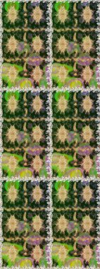 Şık bir grafik desen. Kusursuz raster arka plan. Duvar kâğıdı barok, İspanyol kumaşı. Kahverengi ve bej renklerde altın elementler. Çiçek deseni.