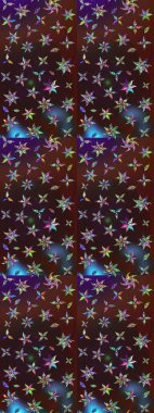 Süslü kumaş deseni. Raster deseni. Çiçekli çiçek deseni, suluboya..