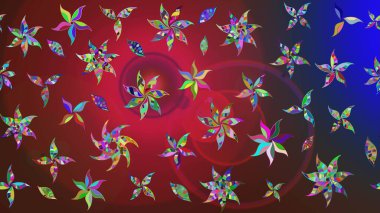 Kırmızı ve kahverengi renkte çiçekler. Tekstil ve kapak tasarımı için mükemmel. Doodle tarzı. Elle çizilmiş sonbahar çiçeği deseni. Renkli kırmızı ve kahverengi çizim deseni.