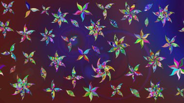 Raster deseni. Botanik çizim kalıbı. Suluboya etkisi. Organik elementler.