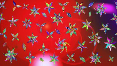 Güzel suluboya yaz çiçekleri deseni..