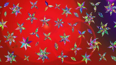 Raster illüstrasyonu. Bahar çiçekleriyle güzel bir çiçek deseni çizmişsin. Güzel kumaş deseni.