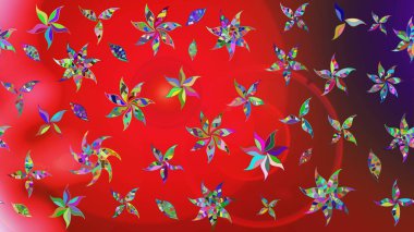 Tekstil veya kitap kapakları, imalat, duvar kağıtları, baskı, hediye paketi ve yapıştırma kitabı için çiçek eskizi geçmişi. Küçük çaplı çiçeklerdeki basit şirin desenler. Raster illüstrasyonu.