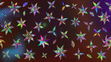 Küçük bir çiçekte eskiz deseni. Hoş bir çiçek geçmişi var. Raster illüstrasyonu. Güzel kumaş deseni.