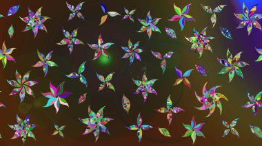 Raster illüstrasyonu. Bahar çiçekleriyle güzel bir çiçek deseni çizmişsin. Güzel kumaş deseni.