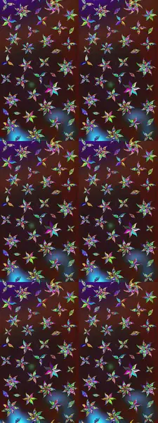 Süslü kumaş deseni. Raster deseni. Çiçekli çiçek deseni, suluboya..