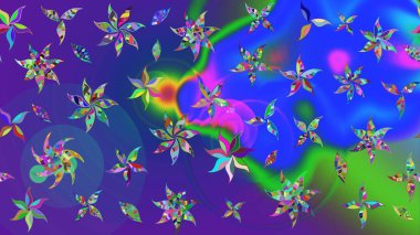 Renkli mavi ve mor çizim kalıpları. Mavi ve mor renkli çiçekler. Doodle tarzı. Tekstil ve kapak tasarımı için mükemmel. Elle çizilmiş sonbahar çiçeği deseni..