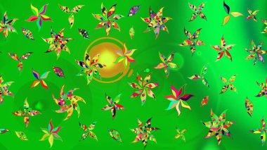 Düzenlenebilir. Yeşil çizim deseni, suluboya şeklinde sarı çiçekler, tasarım elementleri. Düğün davetiyeleri için çiçek deseni, tebrik kartları, hatıra defteri, baskı, hediye paketi, imalat