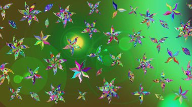 Zarif, parlak ve çiçek desenli tasarım. Sabıka baskıları, bebek kıyafetleri, duvar kâğıtları, paket kutuları vb..